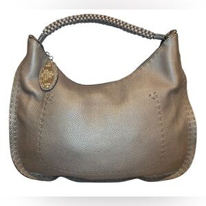 Authentic Fendi Selleria Hobo Peltro Bag